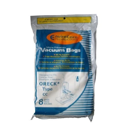 8-Pack Oreck Type CC XL Micro Filtration Vacuum Bags – Fits XL7, XL21, 2000–9000 Series - View #5